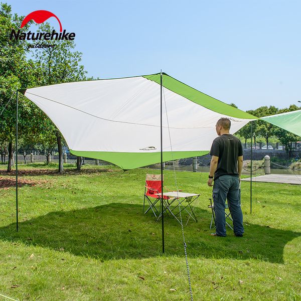 naturehike outdoor awnig beach large camping tents shelter the sun waterproof ultralight fast build 400*350cm nh16t012-s